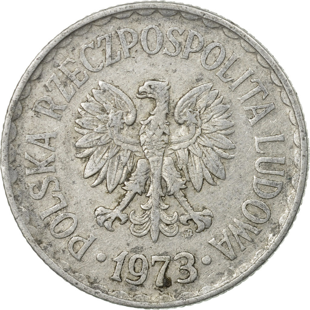 Moneta, Polska, Zloty, 1973, Warsaw, EF(40-45), Aluminium, KM:49.1
