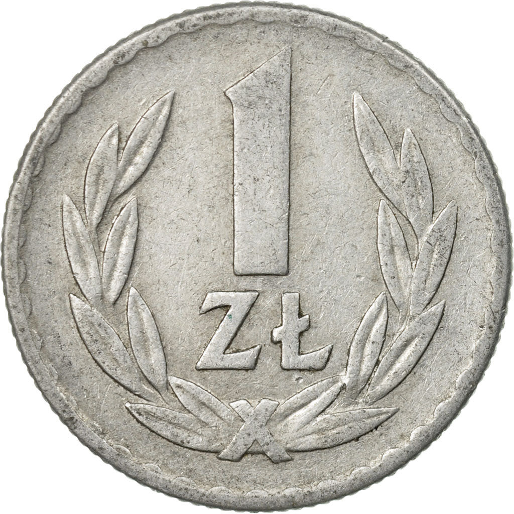 Coin, Poland, Zloty, 1966, Warsaw, EF(40-45), Aluminum, KM:49.1