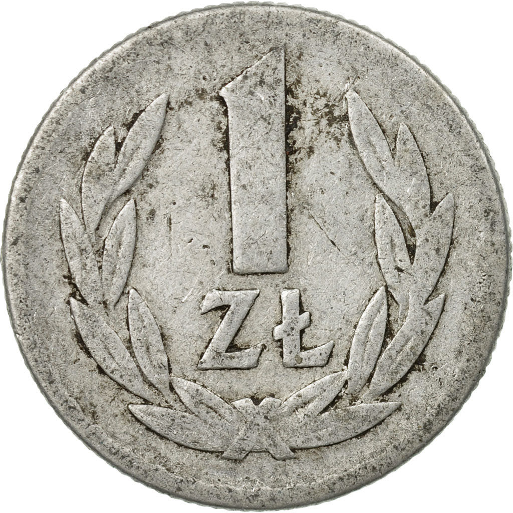 Coin, Poland, Zloty, 1965, Warsaw, VF(30-35), Aluminum, KM:49.1