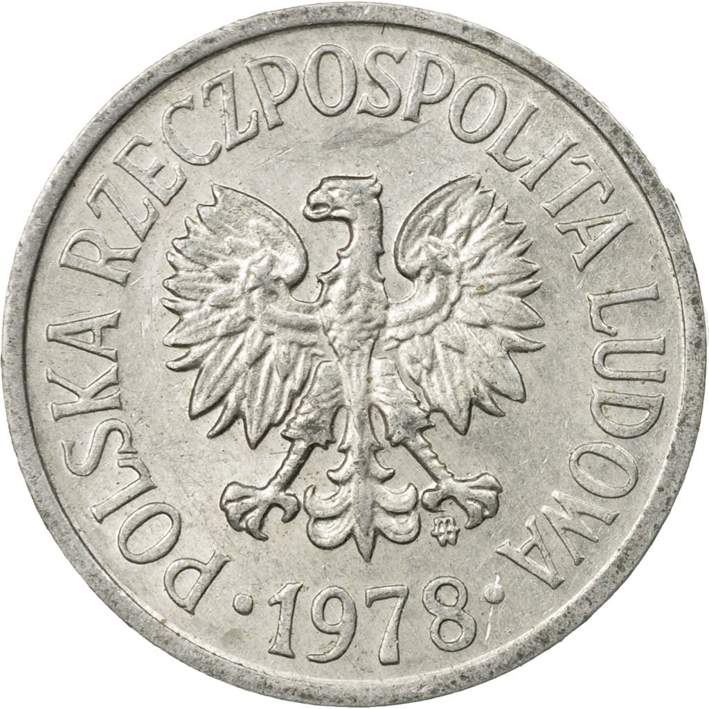 Moneta, Polska, 20 Groszy, 1978, Warsaw, EF(40-45), Aluminium, KM:A47