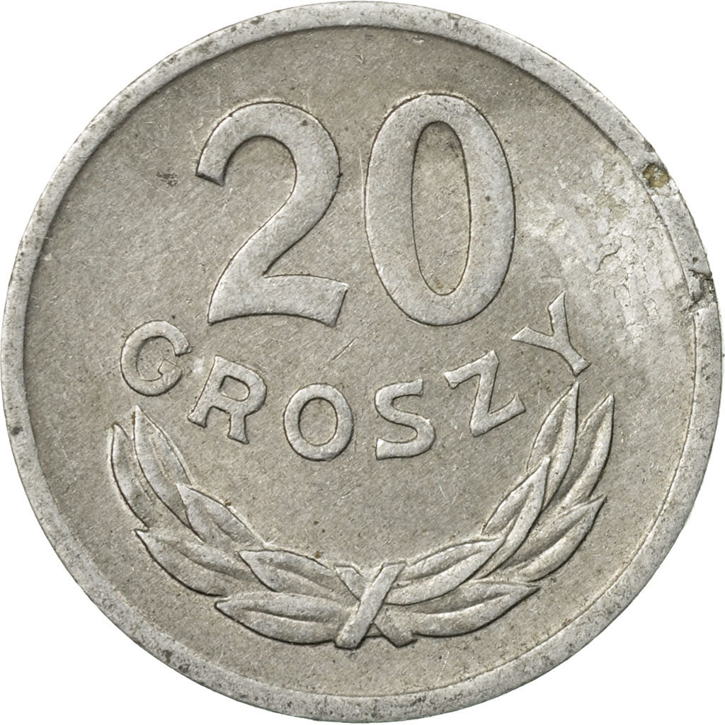 Moneta, Polonia, 20 Groszy, 1975, Warsaw, BB, Alluminio, KM:A47