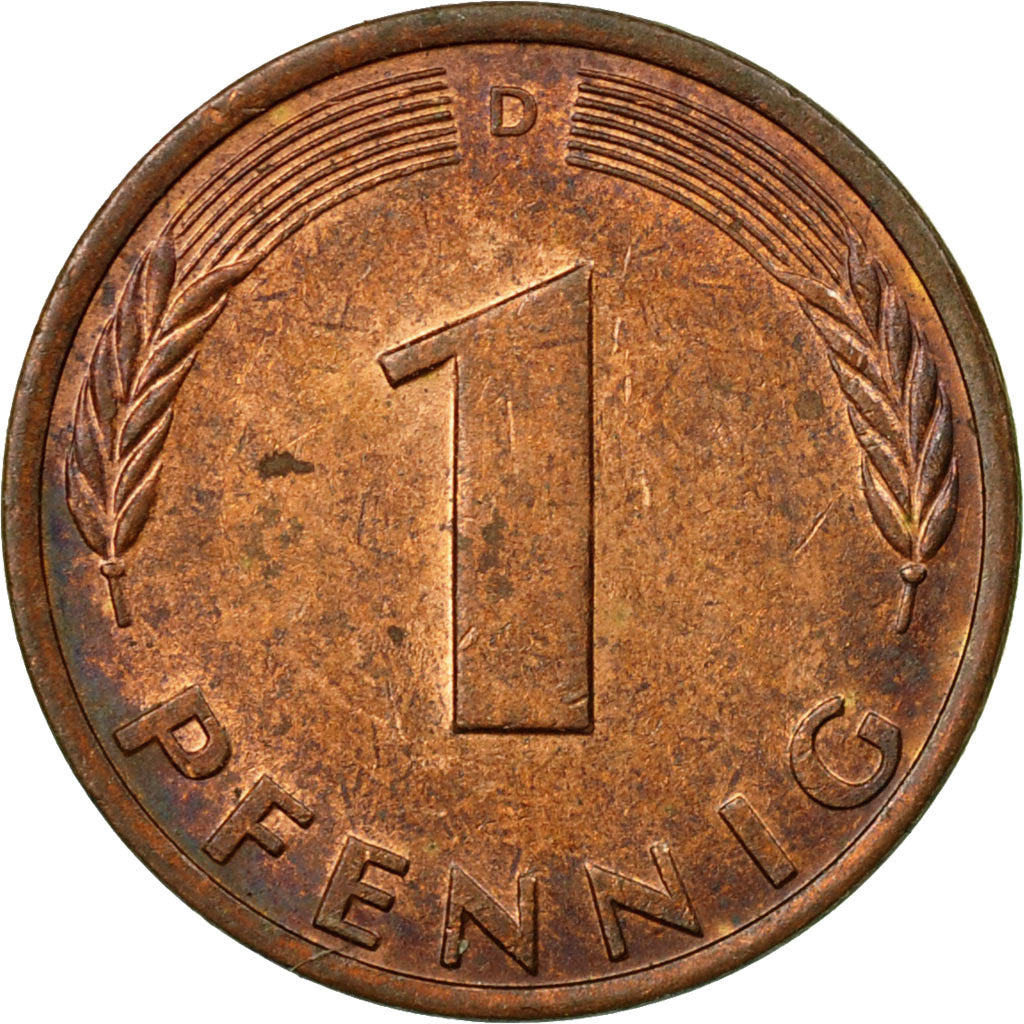 Moneta, Niemcy - RFN, Pfennig, 1978, Munich, EF(40-45), Miedź platerowana