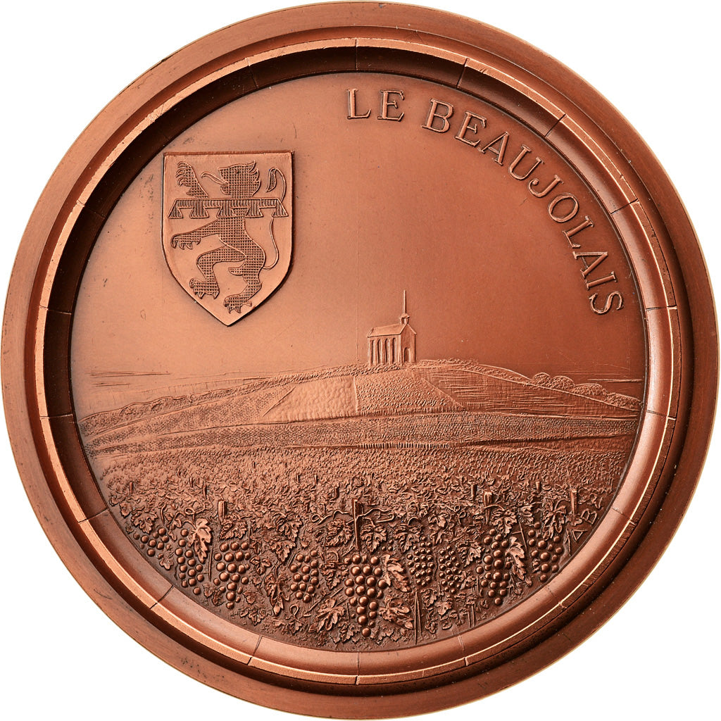 Francia, medaglia, Le Beaujolais, Villefranche sur Saône, Vignes, 1976, Bloc