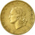 Moneta, Włochy, 20 Lire, 1957, Rome, EF(40-45), Aluminium-Brąz, KM:97.1
