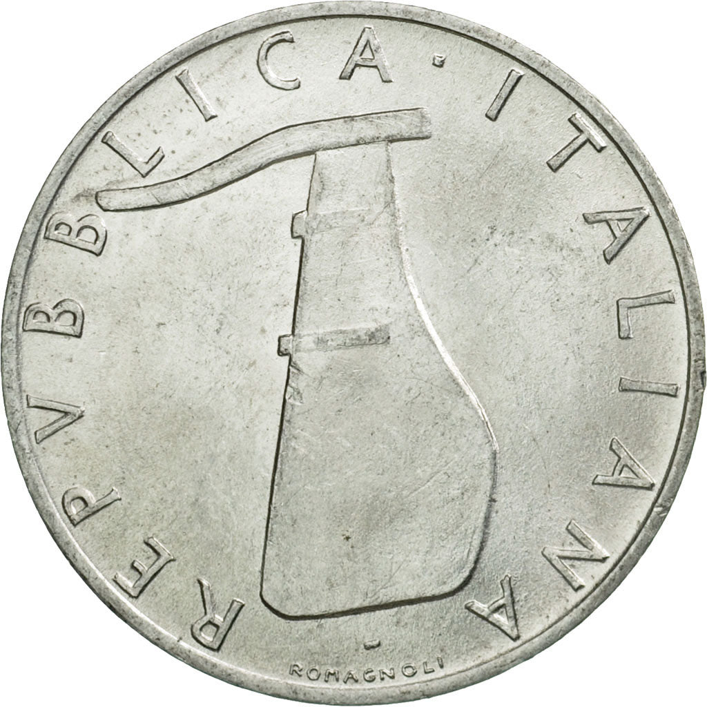 Moneta, Italia, 5 Lire, 1955, Rome, BB, Alluminio, KM:92