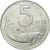 Coin, Italy, 5 Lire, 1955, Rome, EF(40-45), Aluminum, KM:92