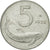 Moneda, Italia, 5 Lire, 1952, Rome, MBC, Aluminio, KM:92