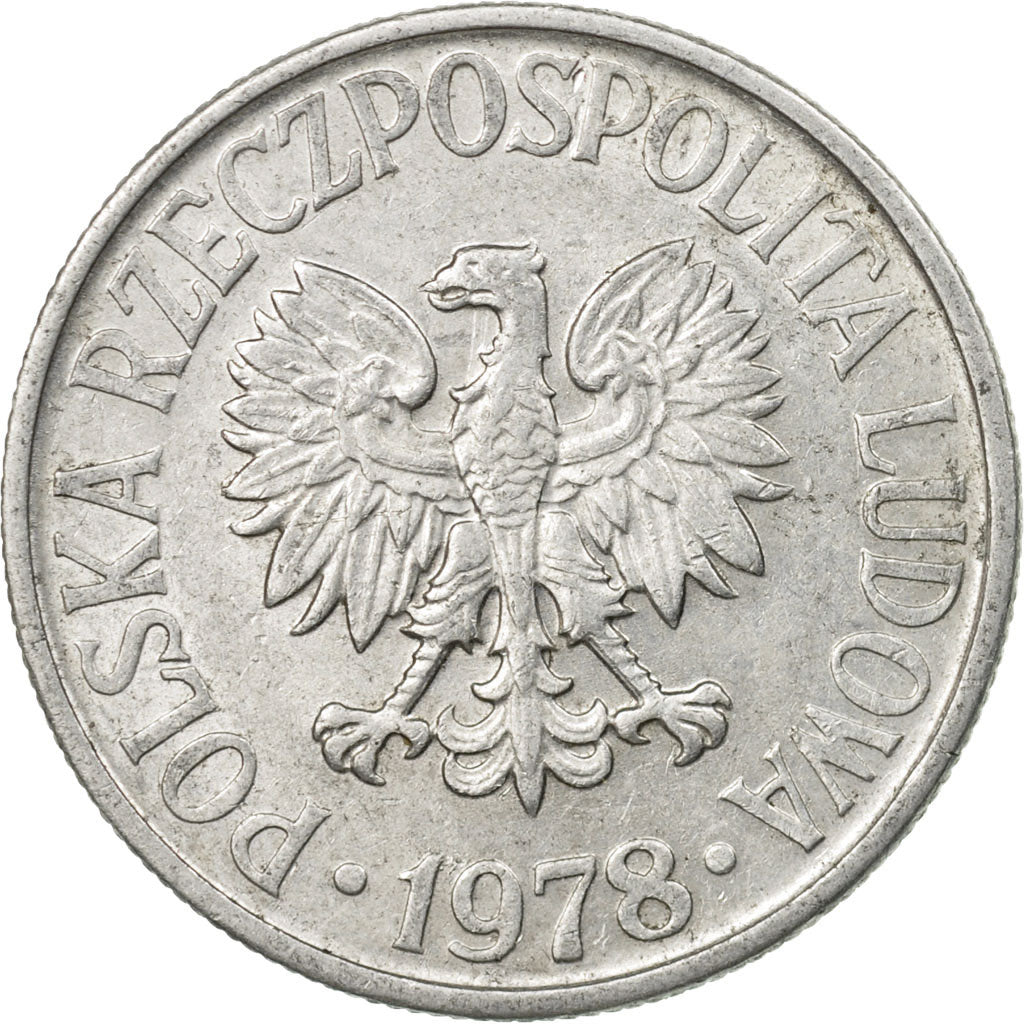 Moneta, Polska, 50 Groszy, 1978, Warsaw, EF(40-45), Aluminium, KM:48.1