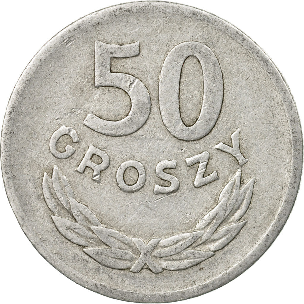 Moneta, Polonia, 50 Groszy, 1970, Warsaw, MB, Alluminio, KM:48.1