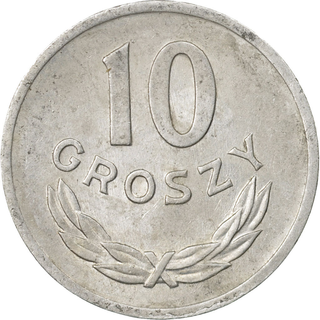 Moneta, Polonia, 10 Groszy, 1974, Warsaw, BB, Alluminio, KM:AA47