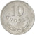 Moneda, Polonia, 10 Groszy, 1974, Warsaw, MBC, Aluminio, KM:AA47