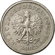 Coin, Poland, 10 Groszy, 2002, Warsaw, EF(40-45), Copper-nickel, KM:279
