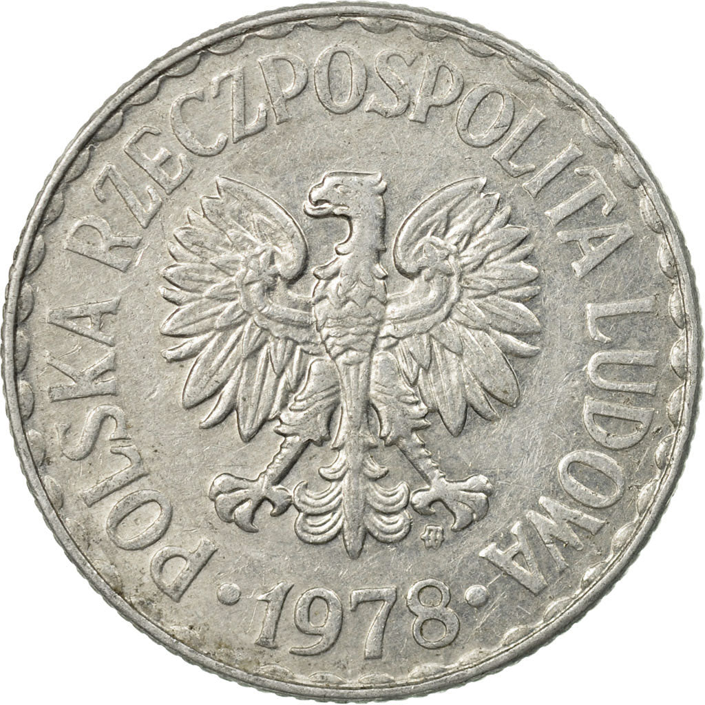 Moneta, Polonia, Zloty, 1978, Warsaw, BB, Alluminio, KM:49.1