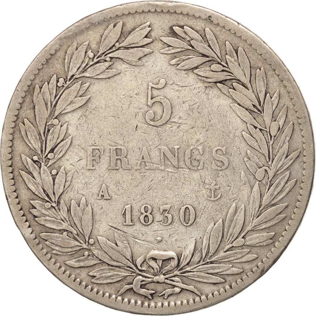 Monnaie, France, Louis-Philippe, 5 Francs, 1830, Paris, TB+, Argent, KM:738