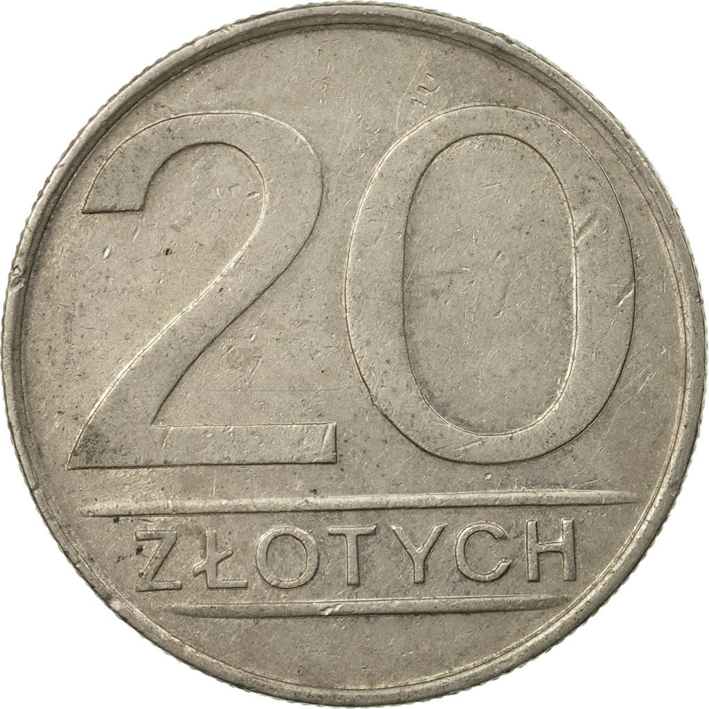 Coin, Poland, 20 Zlotych, 1984, Warsaw, EF(40-45), Copper-nickel, KM:153.1