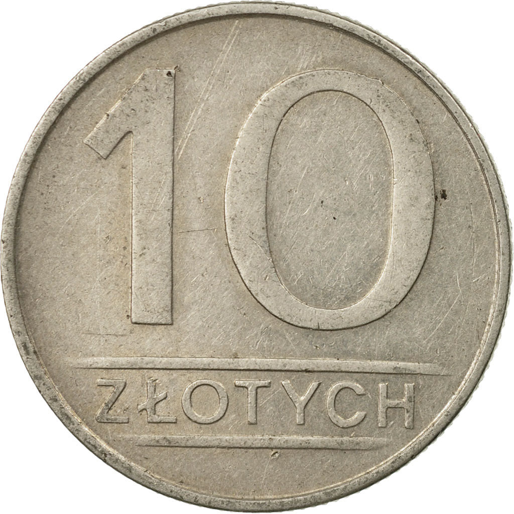 Moneta, Polonia, 10 Zlotych, 1986, Warsaw, BB, Rame-nichel, KM:152.1