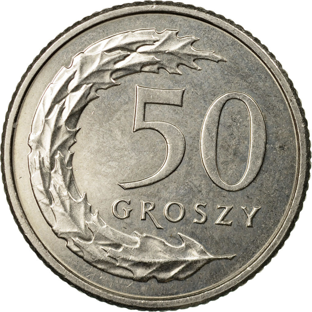 Moneta, Polonia, 50 Groszy, 2012, Warsaw, BB, Rame-nichel, KM:281