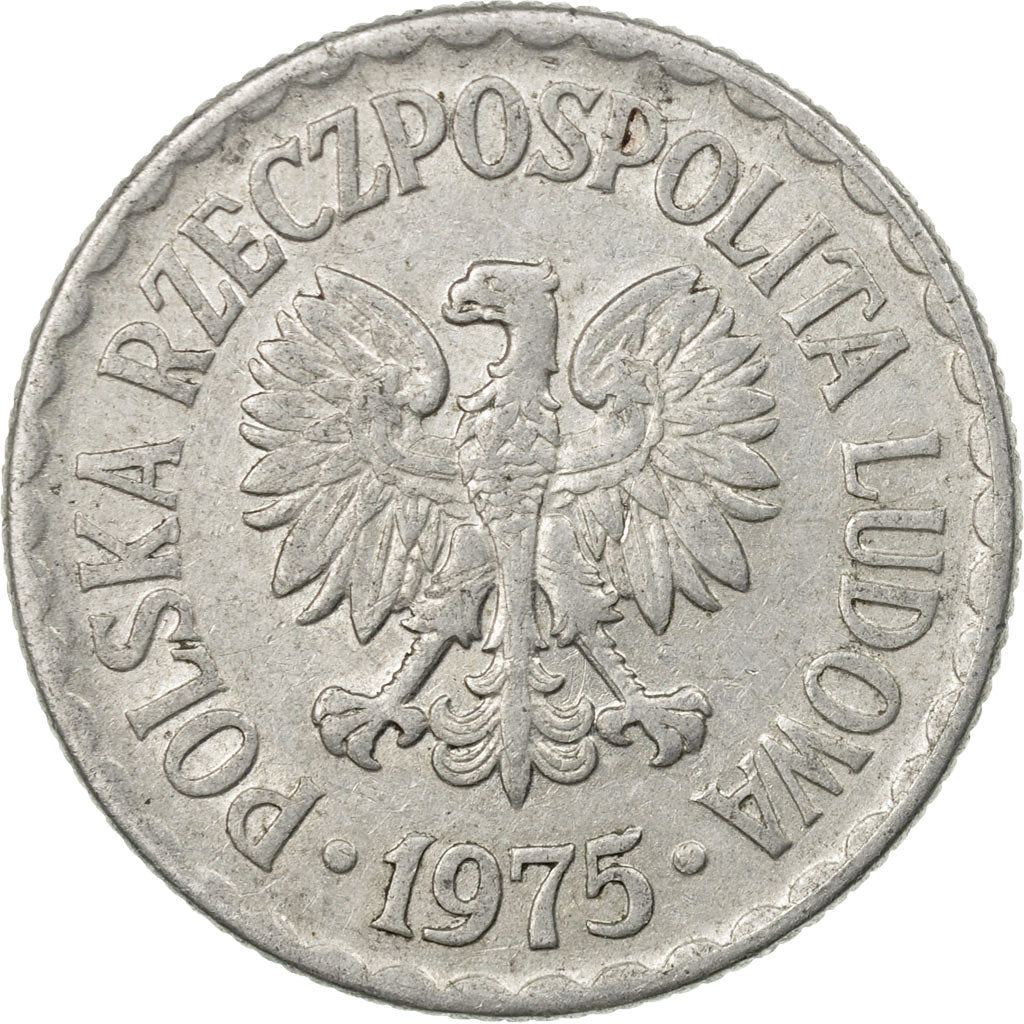 Munten, Polen, Zloty, 1975, Warsaw, ZF, Aluminium, KM:49.1
