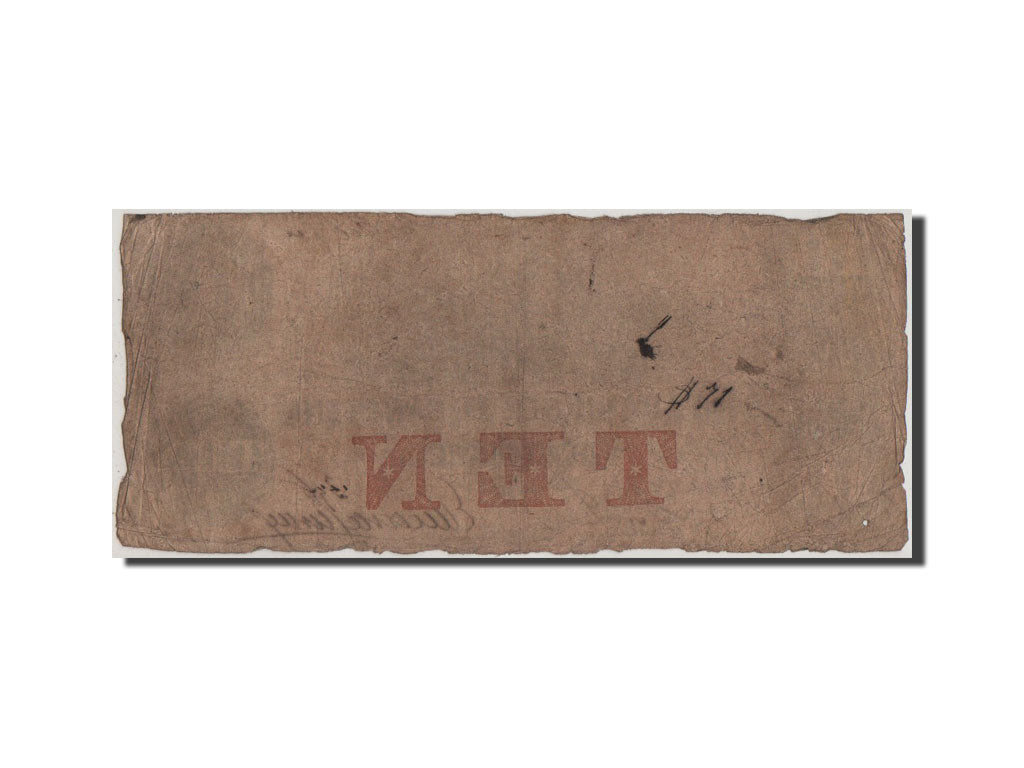 Banconote, Stati Uniti, 10 Dollars, 1855, B+