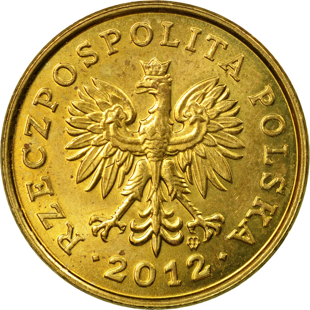 Münze, Polen, 2 Grosze, 2012, Warsaw, SS, Messing, KM:277