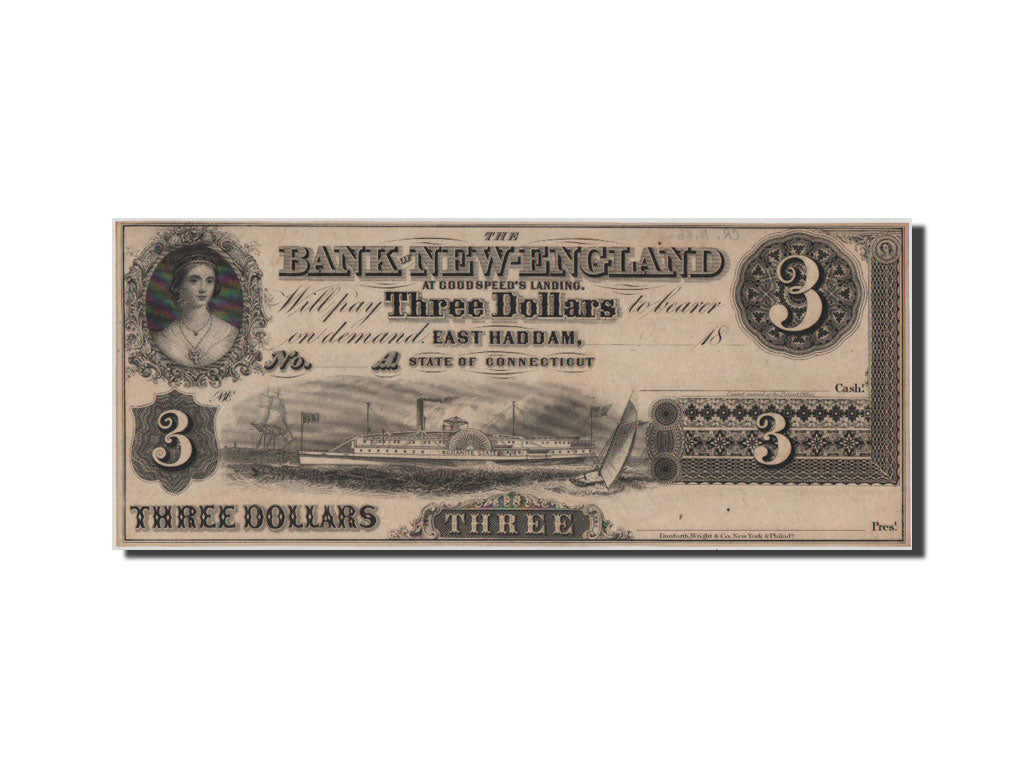 Banknote, United States, 3 Dollars, UNC(63)