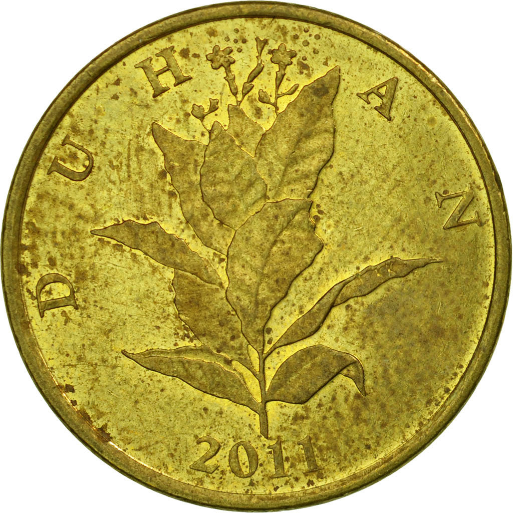Coin, Croatia, 10 Lipa, 2011, EF(40-45), Brass plated steel, KM:6