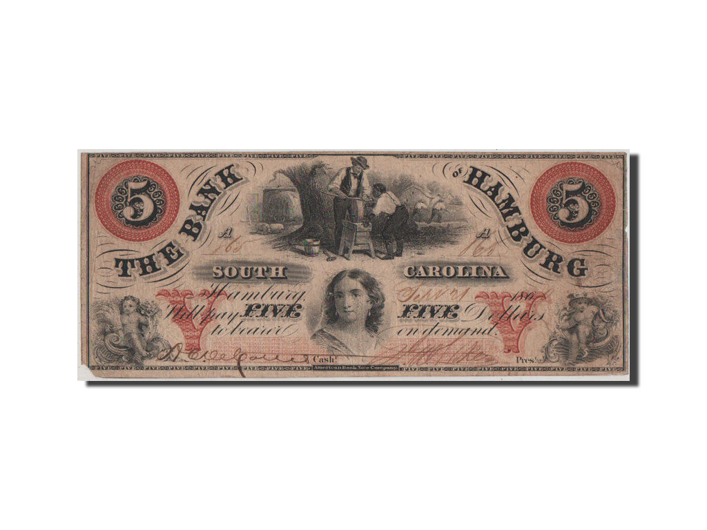 Banknote, United States, 5 Dollars, 1860, VF(30-35)
