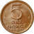 Moneda, Noruega, Olav V, 5 Öre, 1981, MBC, Bronce, KM:415