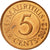 Coin, Mauritius, 5 Cents, 2012, EF(40-45), Copper Plated Steel, KM:52