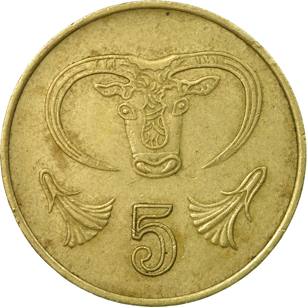 Monnaie, Chypre, 5 Cents, 1985, TTB, Nickel-brass, KM:55.2