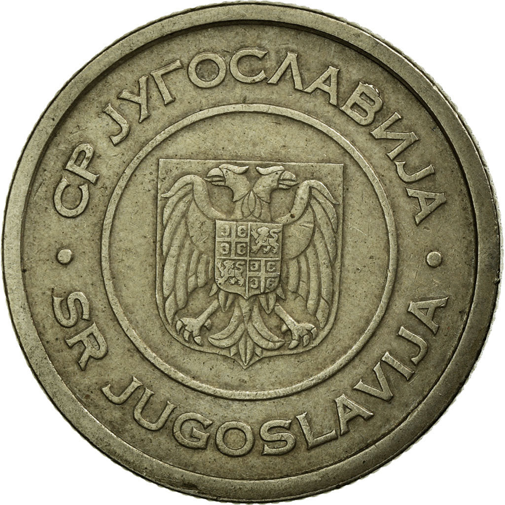 Coin, Yugoslavia, 5 Dinara, 2000, Belgrade, EF(40-45), Copper-Nickel-Zinc