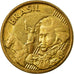 Coin, Brazil, 10 Centavos, 2007, EF(40-45), Bronze Plated Steel, KM:649.2