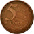 Monnaie, Brésil, 5 Centavos, 2007, TTB, Copper Plated Steel, KM:648