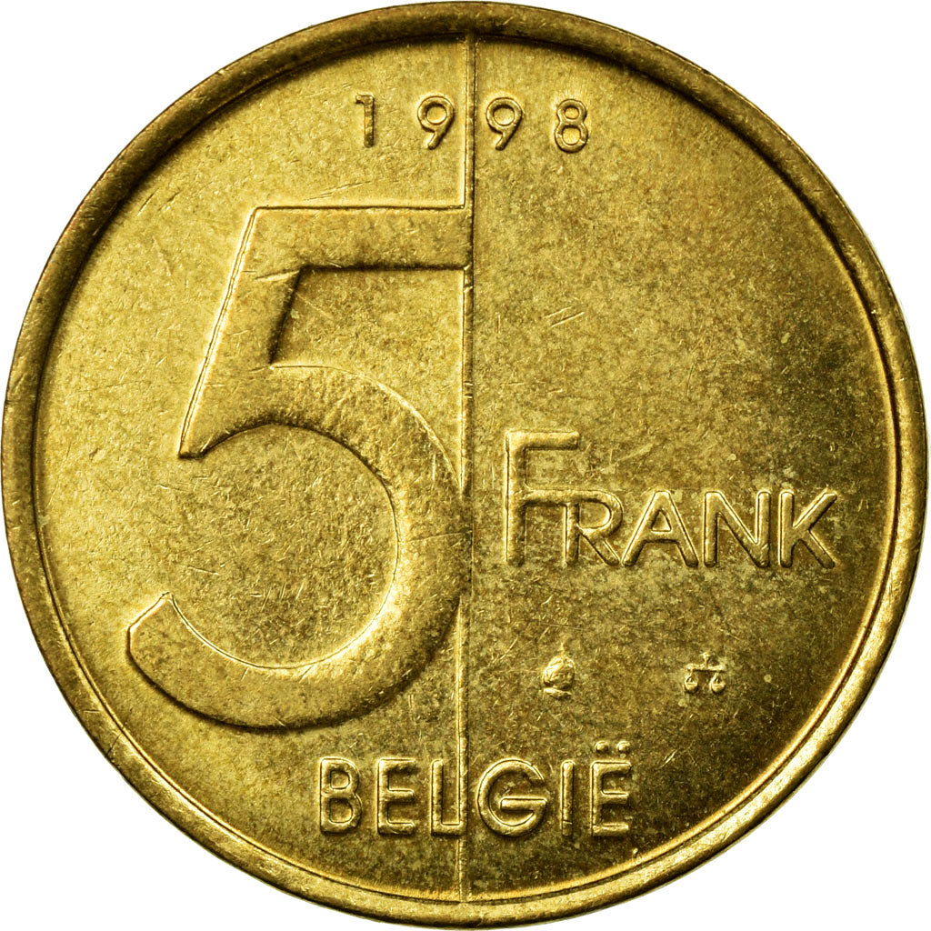 Coin, Belgium, Albert II, 5 Francs, 5 Frank, 1998, Brussels, EF(40-45)