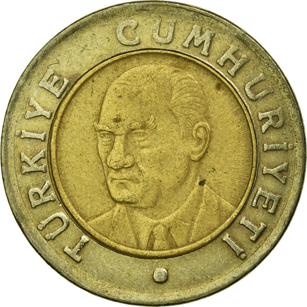 Coin, Turkey, New Lira, 2005, Istanbul, EF(40-45), Bi-Metallic, KM:1169