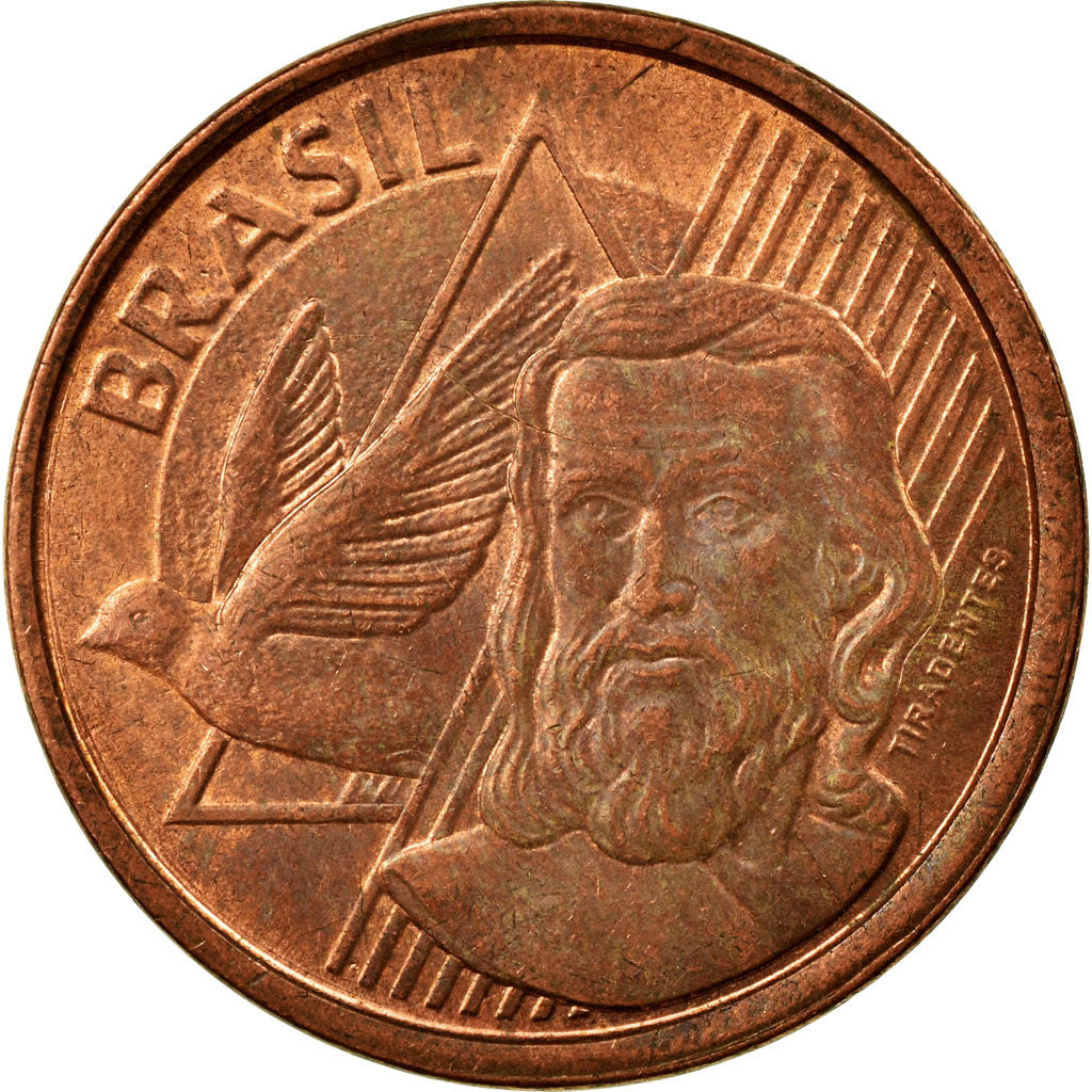 Coin, Brazil, 5 Centavos, 2011, EF(40-45), Copper Plated Steel, KM:648