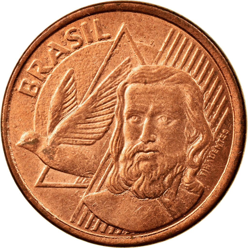 Coin, Brazil, 5 Centavos, 2012, EF(40-45), Copper Plated Steel, KM:648