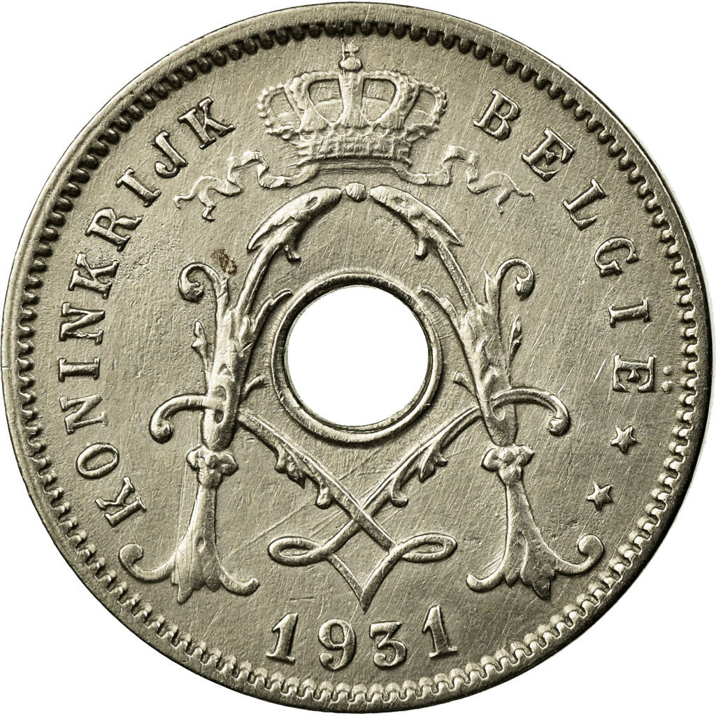 Münze, Belgien, 5 Centimes, 1931, SS, Nickel-brass, KM:94