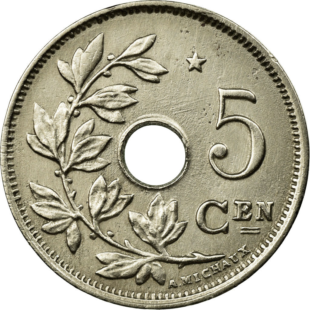 Münze, Belgien, 5 Centimes, 1931, SS, Nickel-brass, KM:94