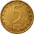 Moneta, Bulgaria, 5 Stotinki, 2000, BB, Acciaio placcato ottone, KM:239a