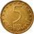 Monnaie, Bulgarie, 5 Stotinki, 2000, TTB, Brass plated steel, KM:239a