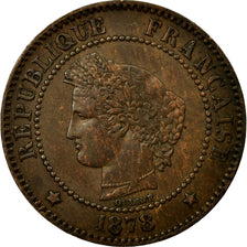 Coin, France, Cérès, 2 Centimes, 1878, Paris, EF(40-45), Bronze, KM:827.1