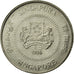 Coin, Singapore, 10 Cents, 1986, British Royal Mint, EF(40-45), Copper-nickel