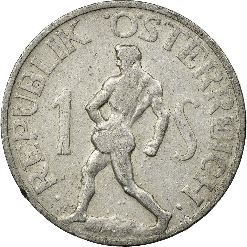 Coin, Austria, Schilling, 1947, VF(20-25), Aluminum, KM:2871