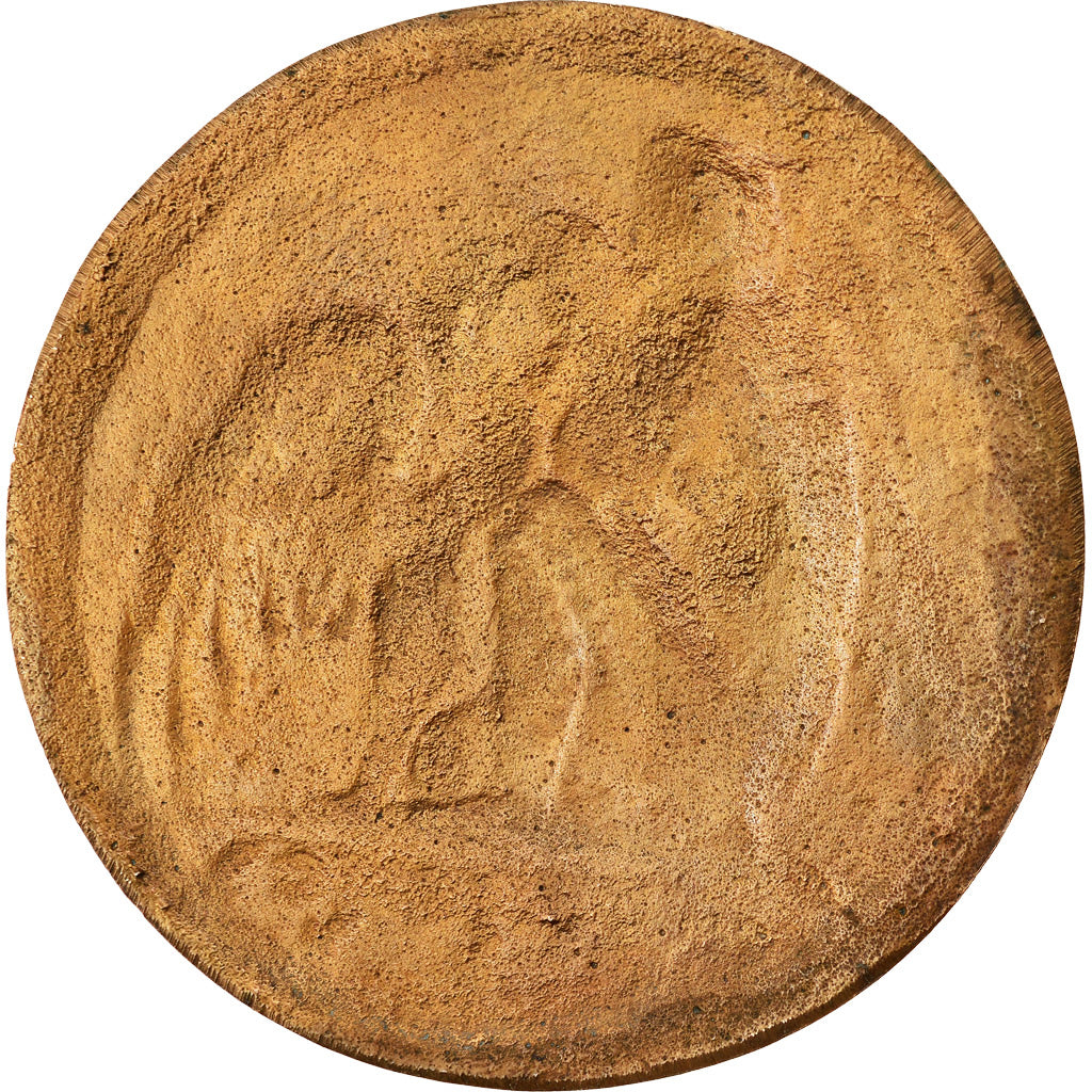 Francja, Medal, Dame au Cygne, Sztuka i Kultura, Undated, AU(50-53), Bronze