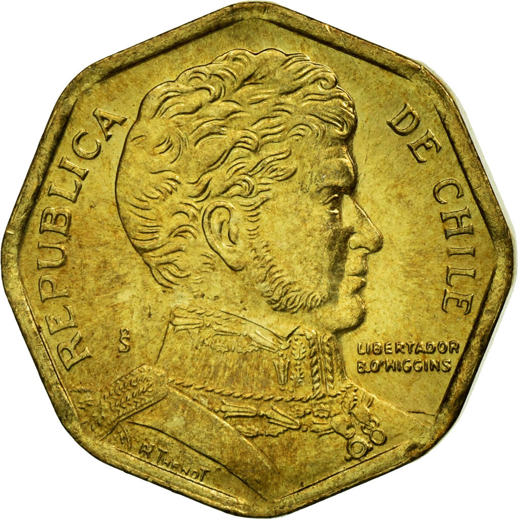 Munten, Chili, 5 Pesos, 2007, Santiago, ZF, Aluminum-Bronze, KM:232