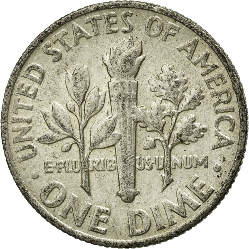 Coin, United States, Roosevelt Dime, Dime, 1964, U.S. Mint, Philadelphia