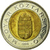 Coin, Hungary, 100 Forint, 1996, Budapest, EF(40-45), Bi-Metallic, KM:721
