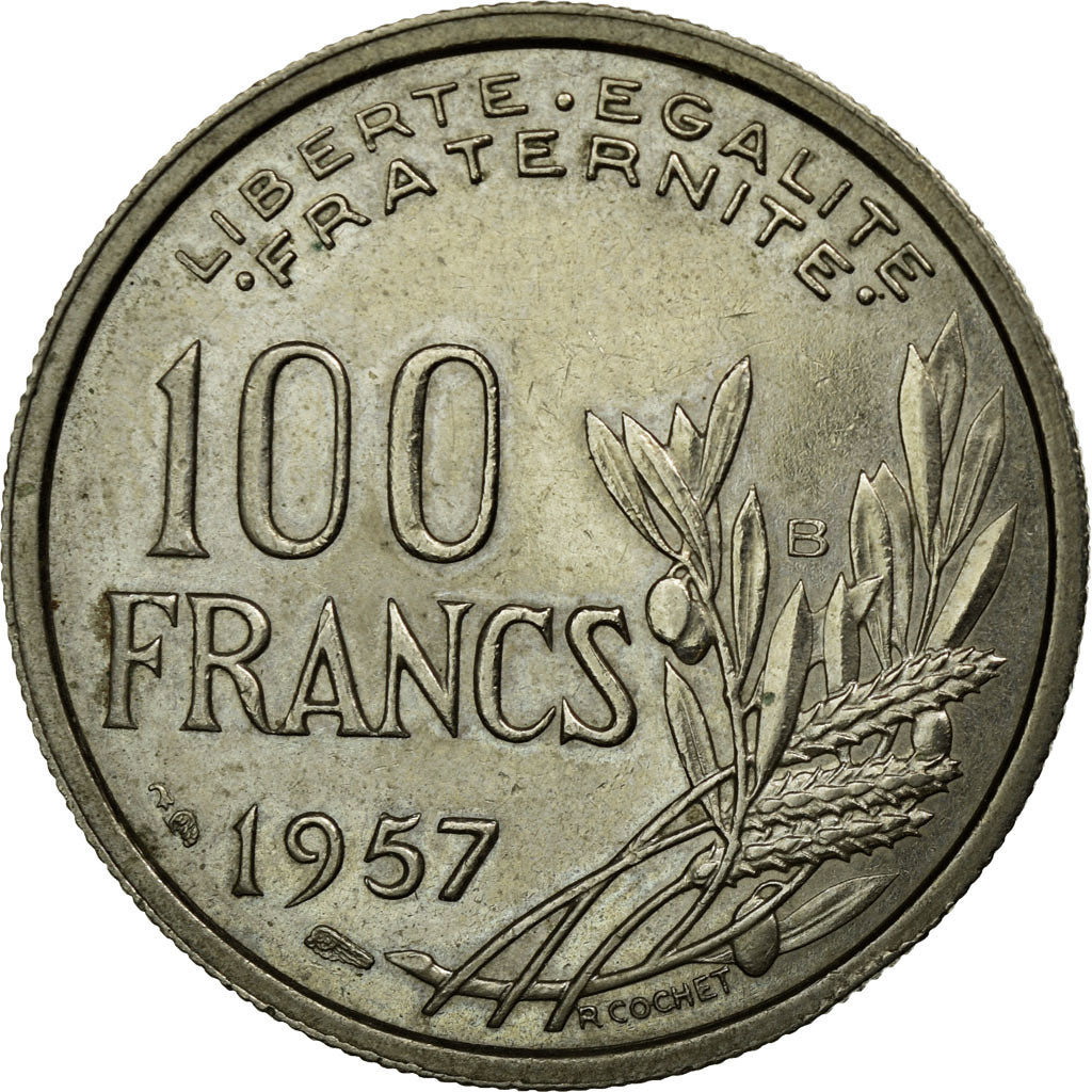 Coin, France, Cochet, 100 Francs, 1957, Beaumont - Le Roger, EF(40-45)