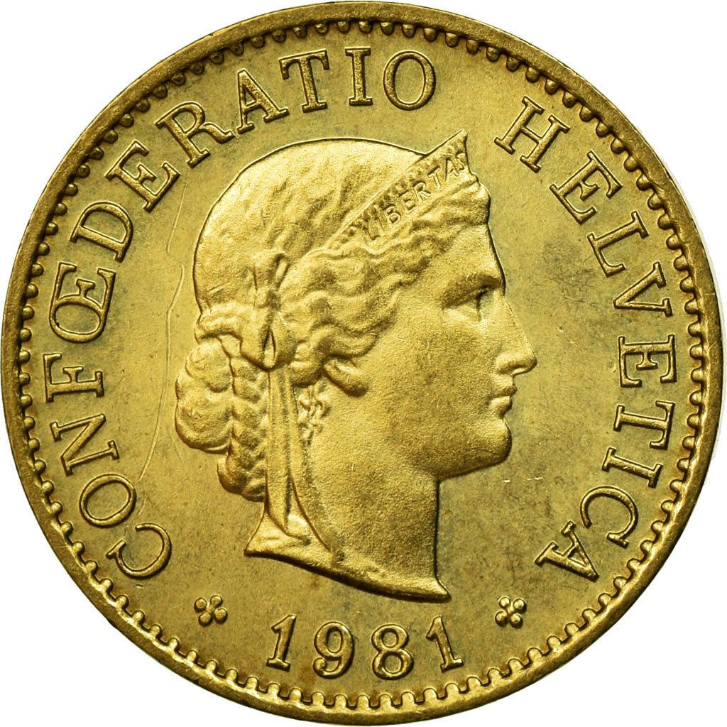 Monnaie, Suisse, 5 Rappen, 1981, Bern, TTB, Aluminum-Bronze, KM:26c